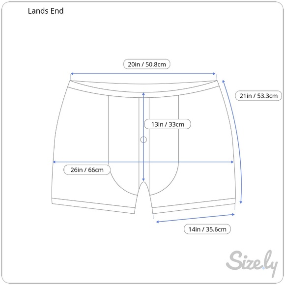 Lands' End Mens Solid Volley Swim Trunks Red - Picture 8 of 8